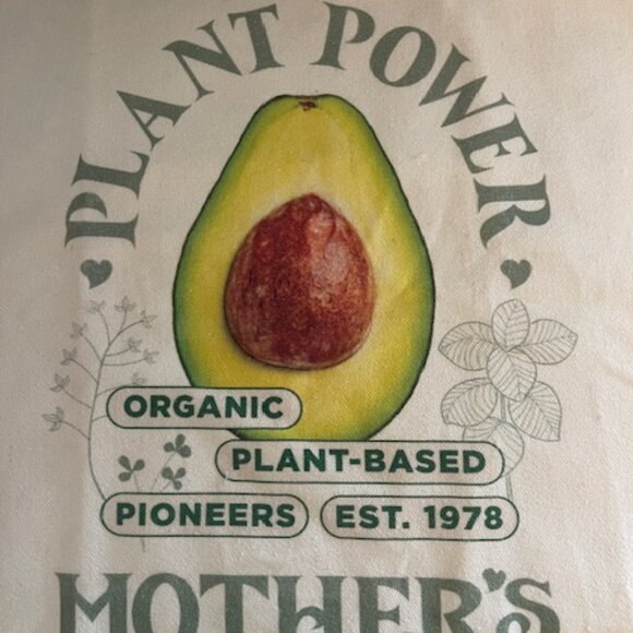 Mother's Market Canvas Tote Bag, 18" x 14" - Eco-Friendly Reusable Shopping Bag - Picture 2 of 3